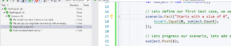 VS2019 Test explorer output