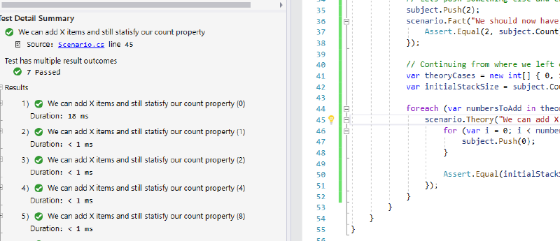 VS2019 Test explorer output